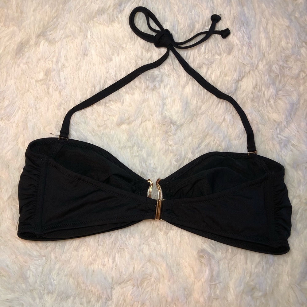 Venus Lascana Black Bikini Top with Gold Accent 38 C/D - Picture 8 of 11